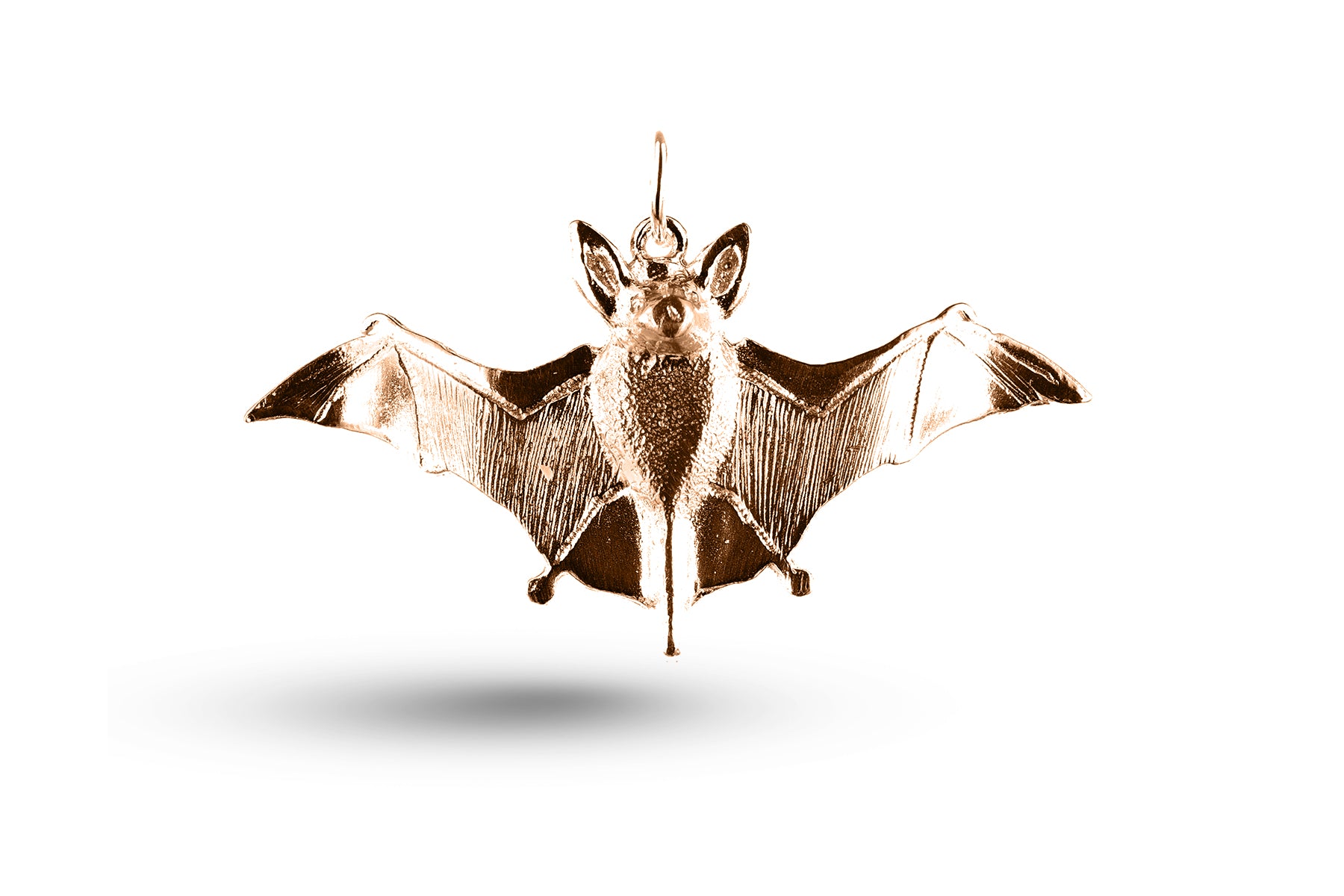 Rose gold Large Bat charm.