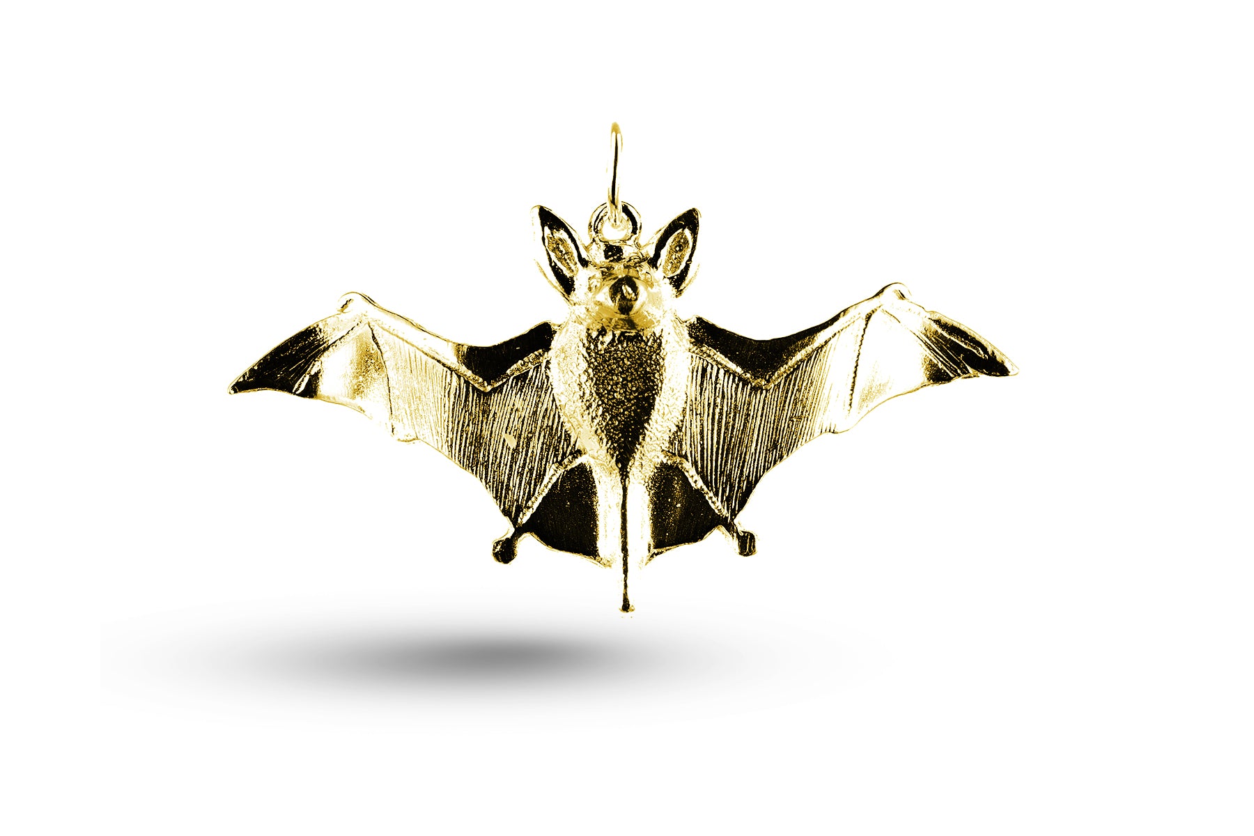 Yellow gold Large Bat charm.