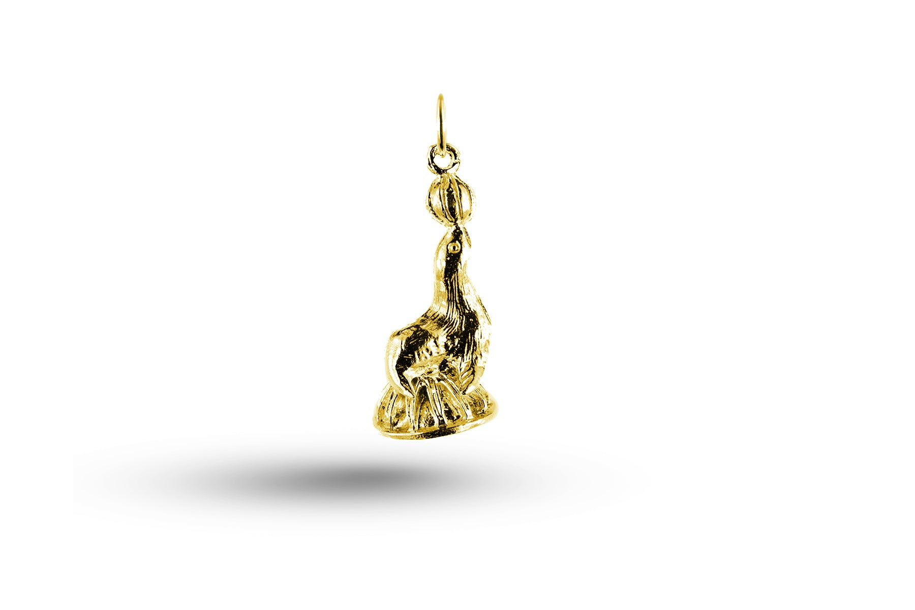 Yellow gold Sealion on Plinth charm.