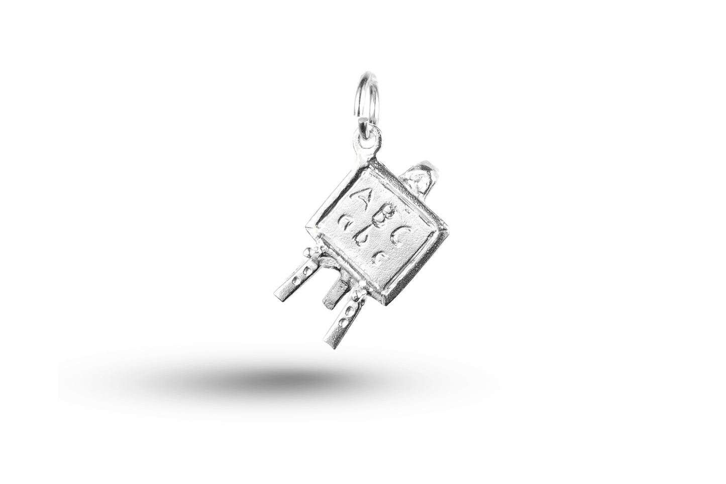 Luxury white gold Blackboard charm.