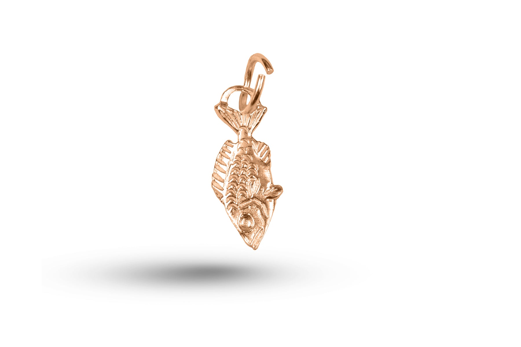 Rose gold Fish charm.