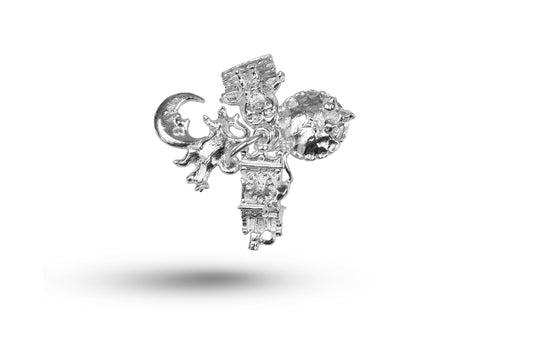 White gold Nursery Rhyme Set charm.
