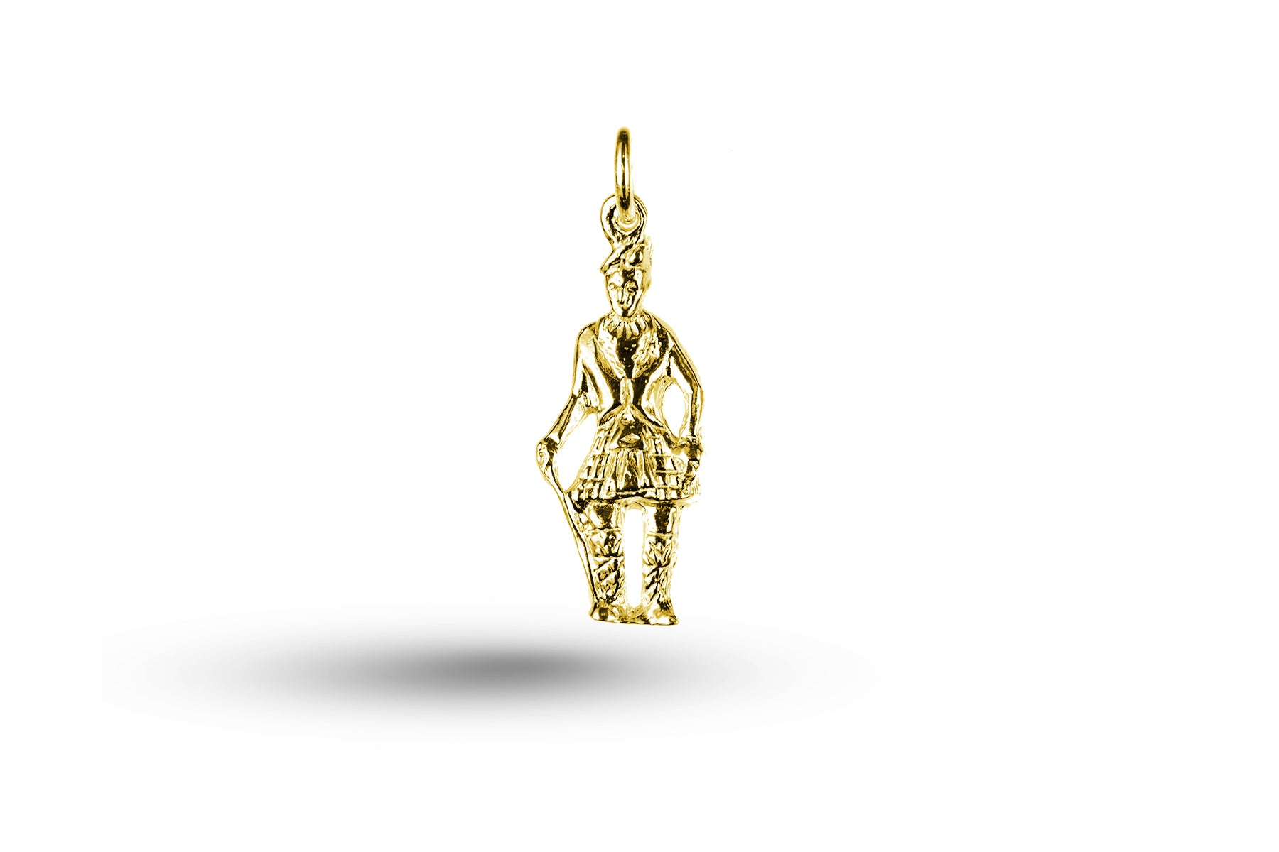 Yellow gold Scotsman with Cane charm.