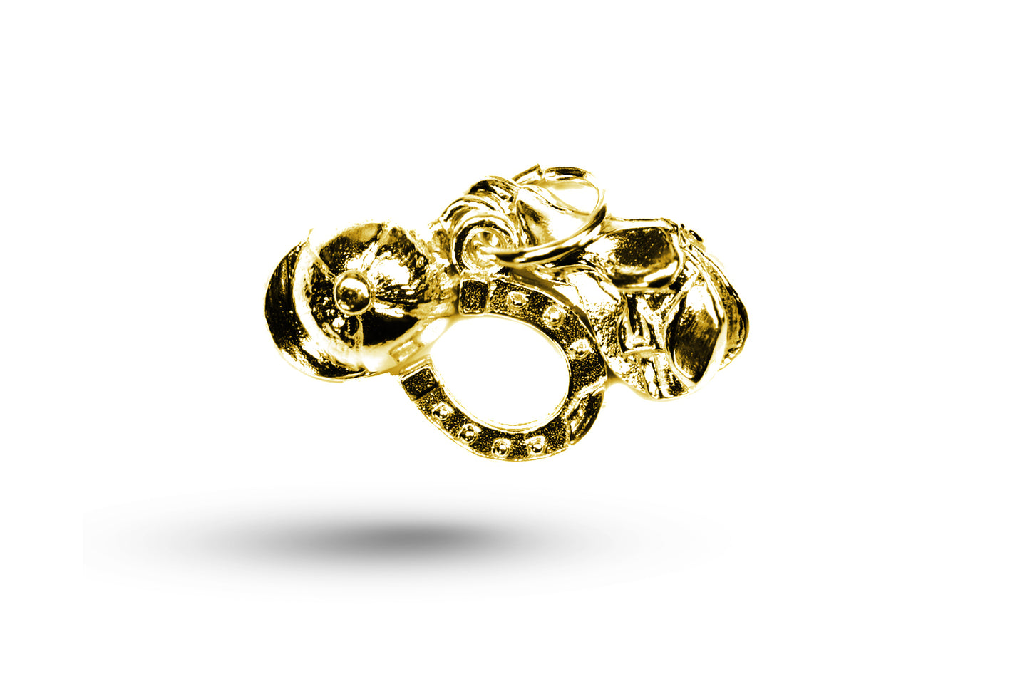 Yellow gold Riding Set charm.