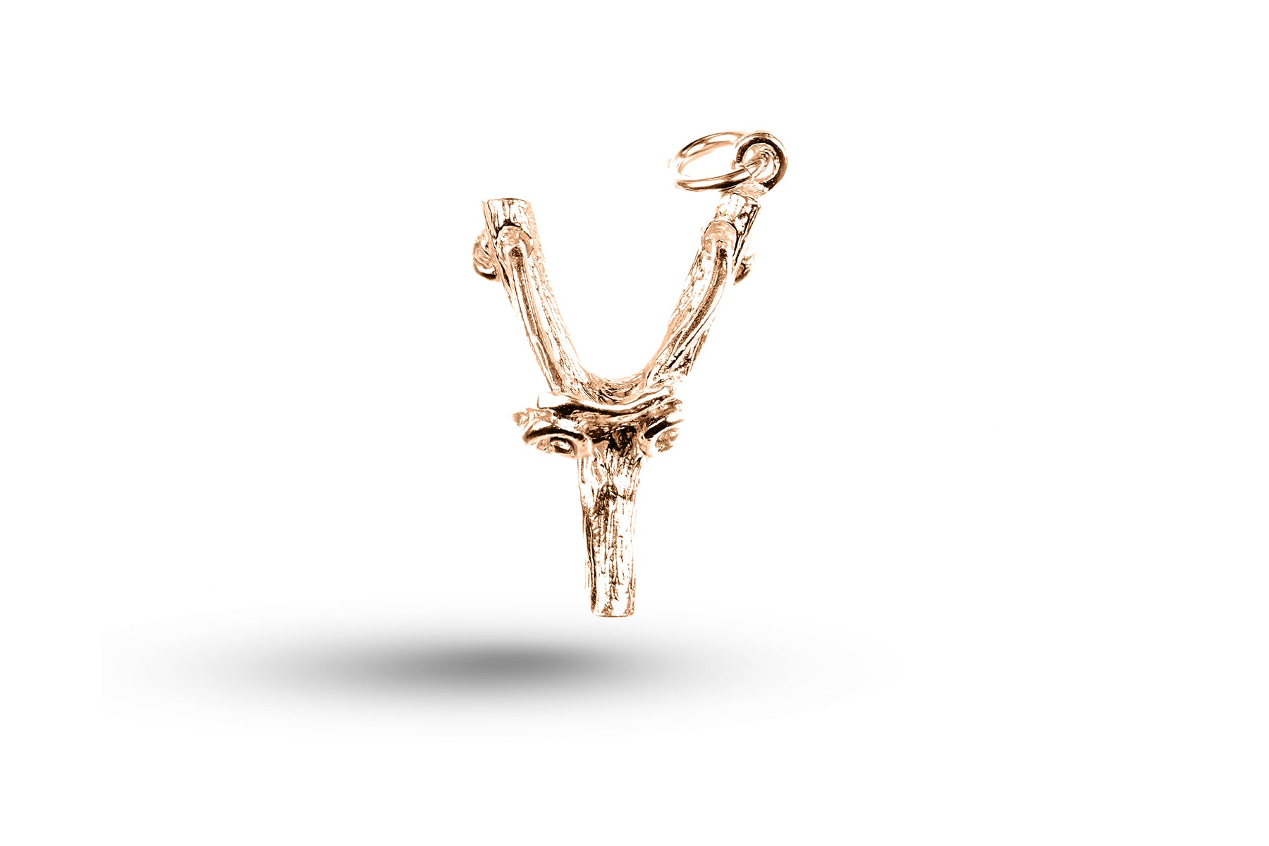 Luxury rose gold Catapult charm.