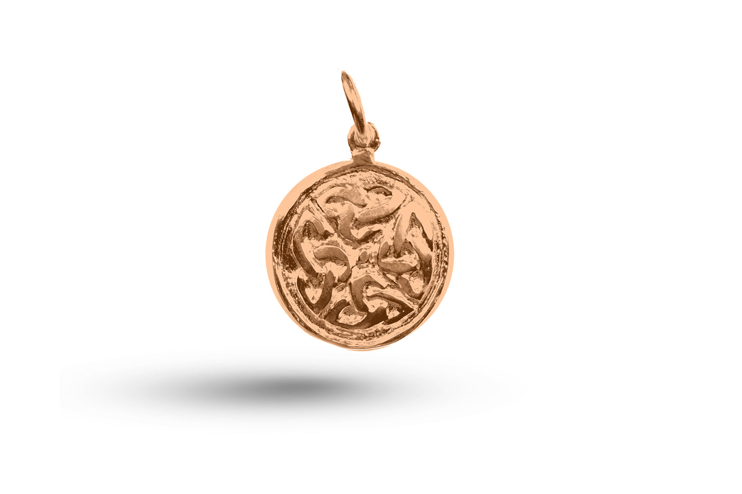 Luxury rose gold Celtic Pendant.