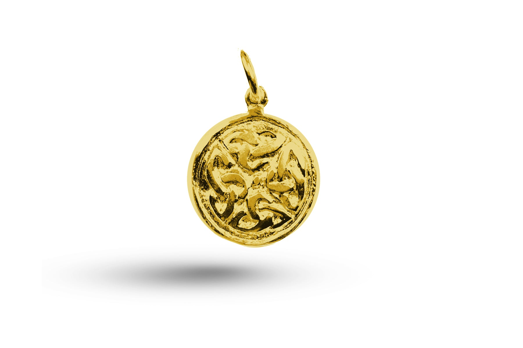 Luxury yellow gold Celtic Pendant.