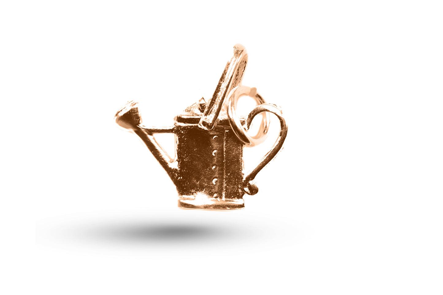 Rose gold Watering Can charm.