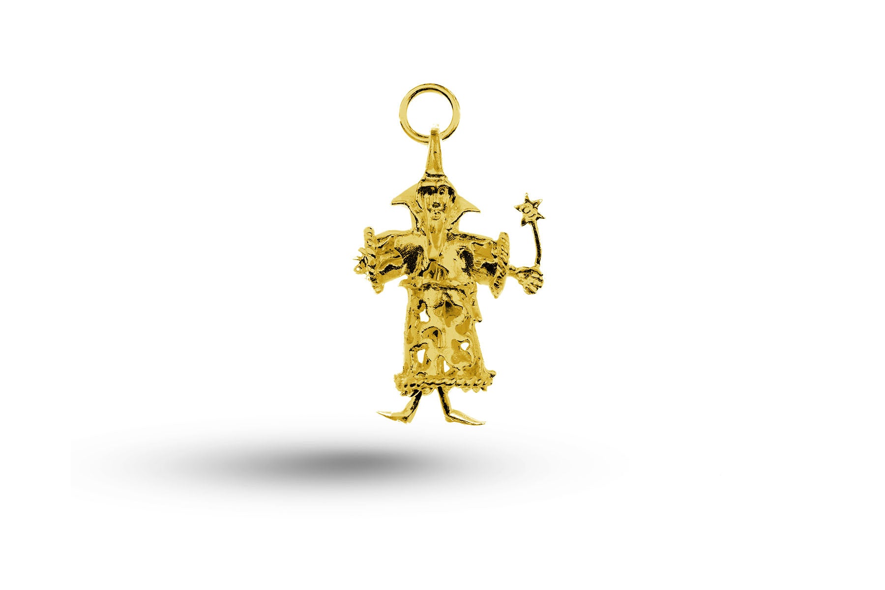 Yellow gold Wizard charm.