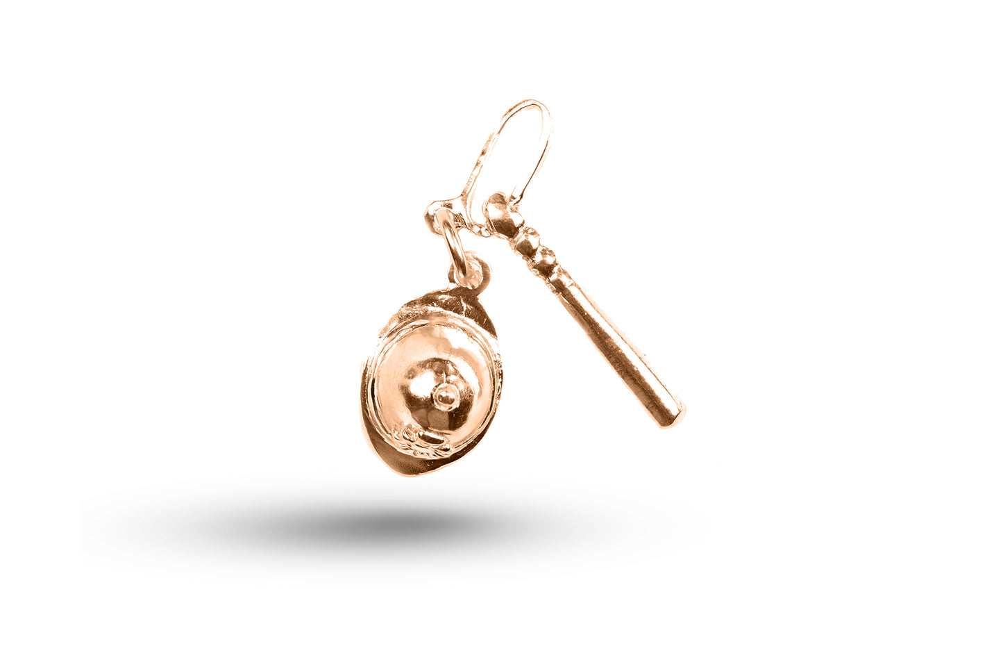 Rose gold Police Hat and Truncheon charm.