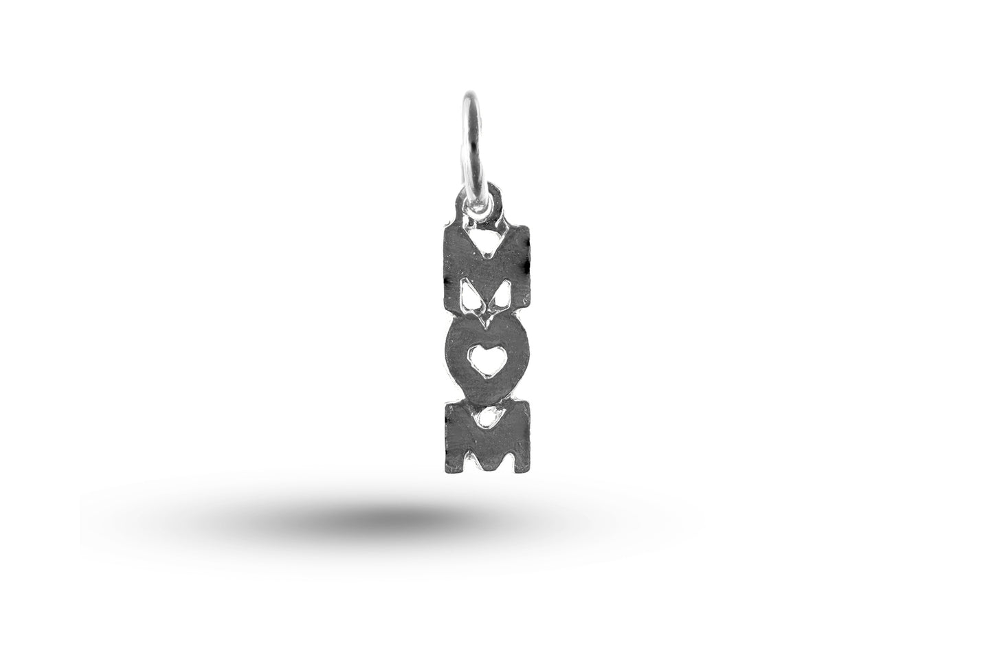 White gold Mum charm.