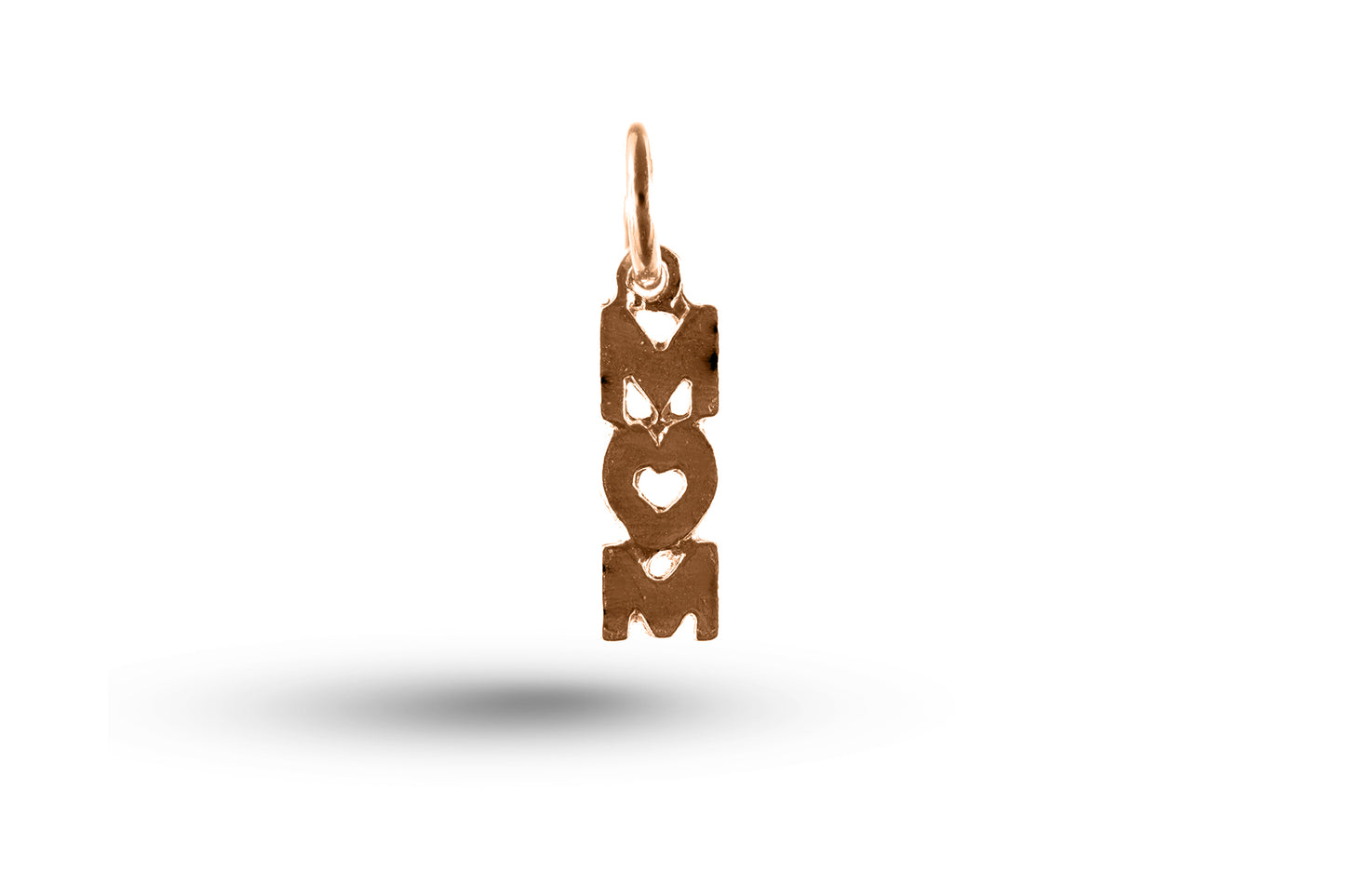 Rose gold Mum charm.