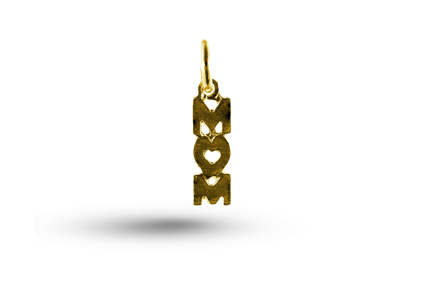 Yellow gold Mum charm.