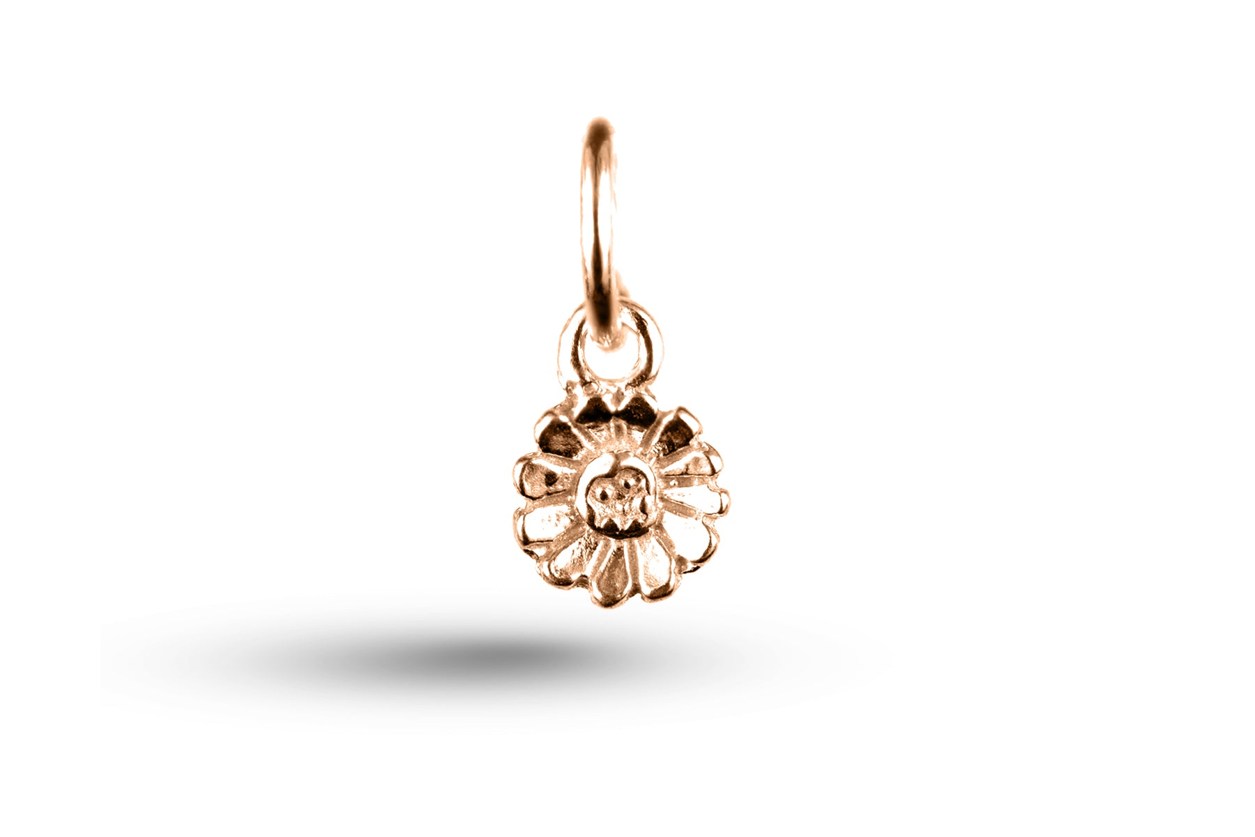 Rose gold Daisy Flower charm.