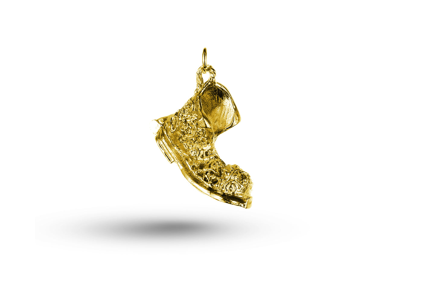 Yellow gold Opening Old Boot charm.
