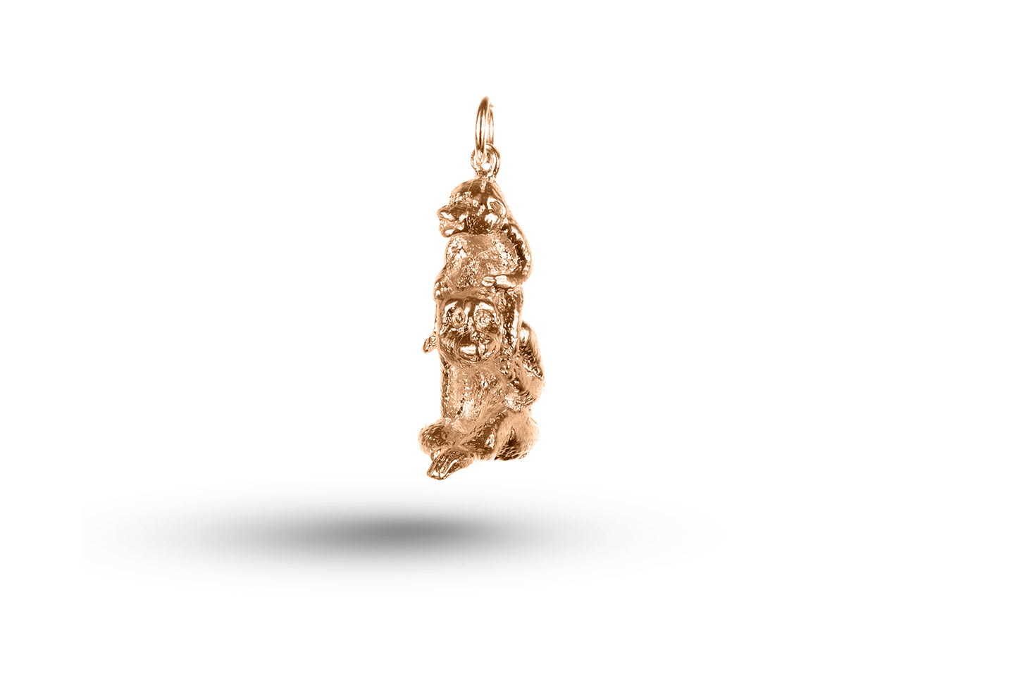 Rose gold Monkey and Mother charm.