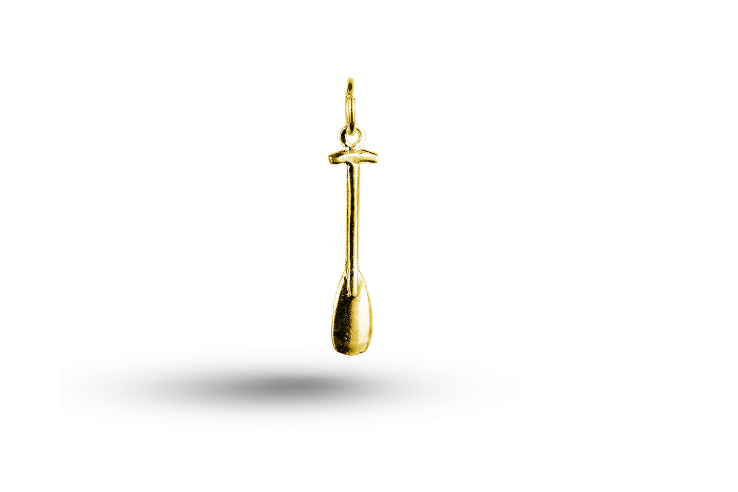 Yellow gold Paddle charm.
