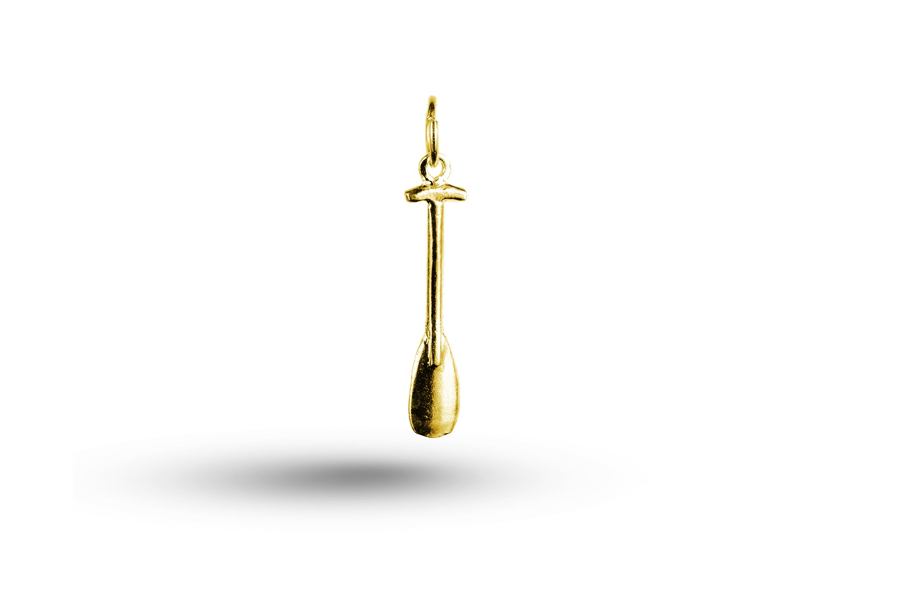 Yellow gold Paddle charm.