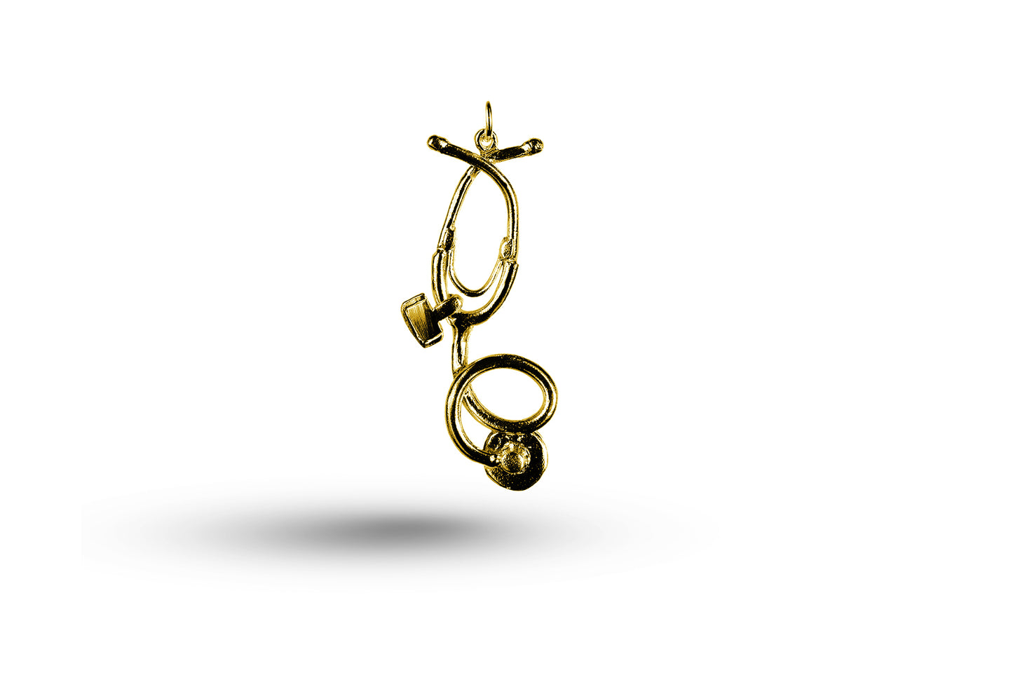 Yellow gold Stethoscope charm.