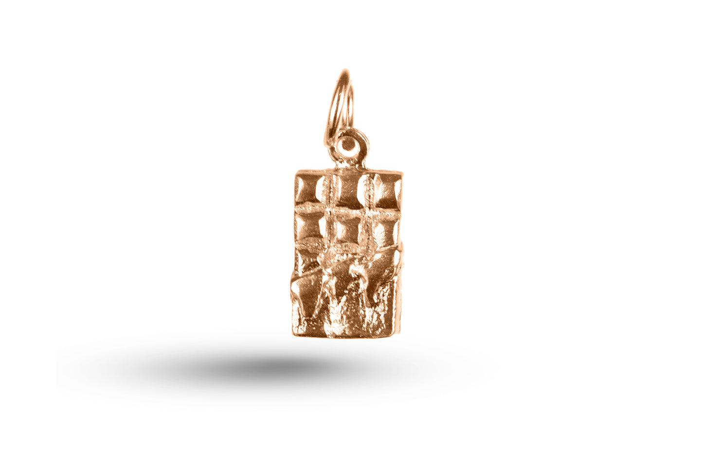 Rose gold Chocolate Bar charm.