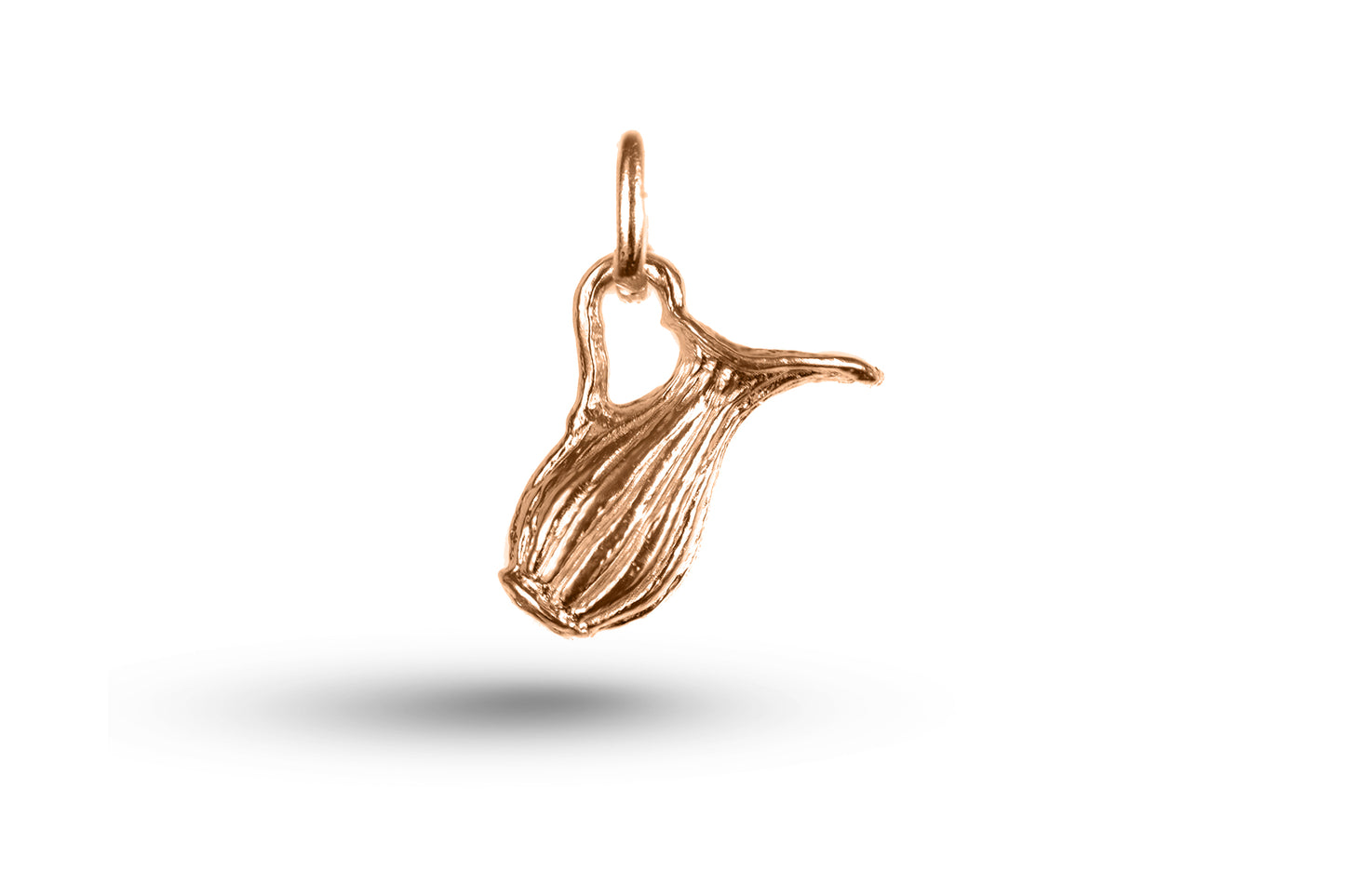 Rose gold Pitcher charm.