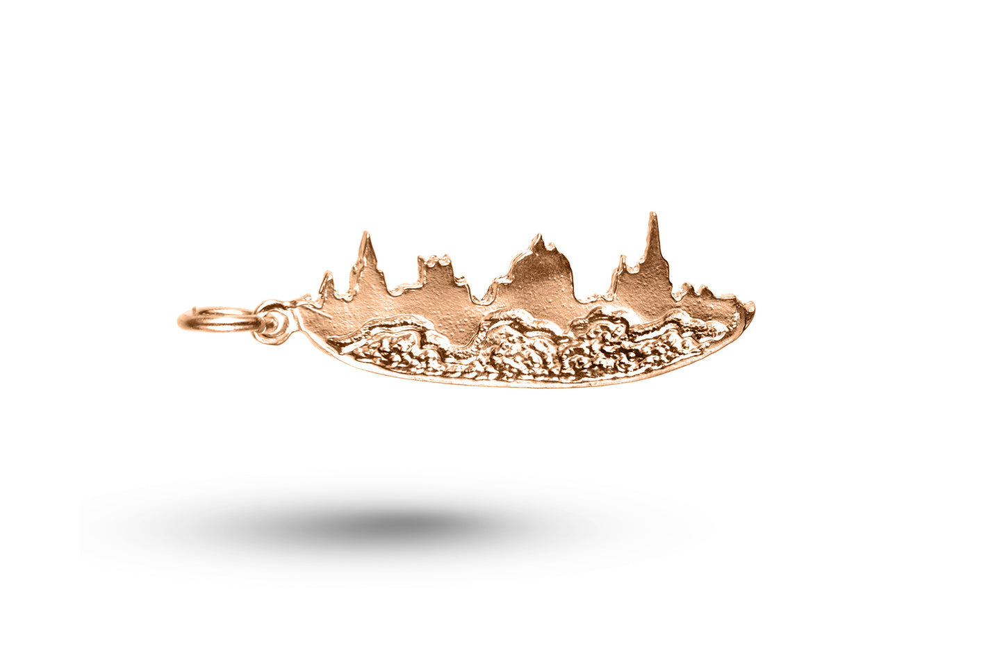 Rose gold London Skyline charm.