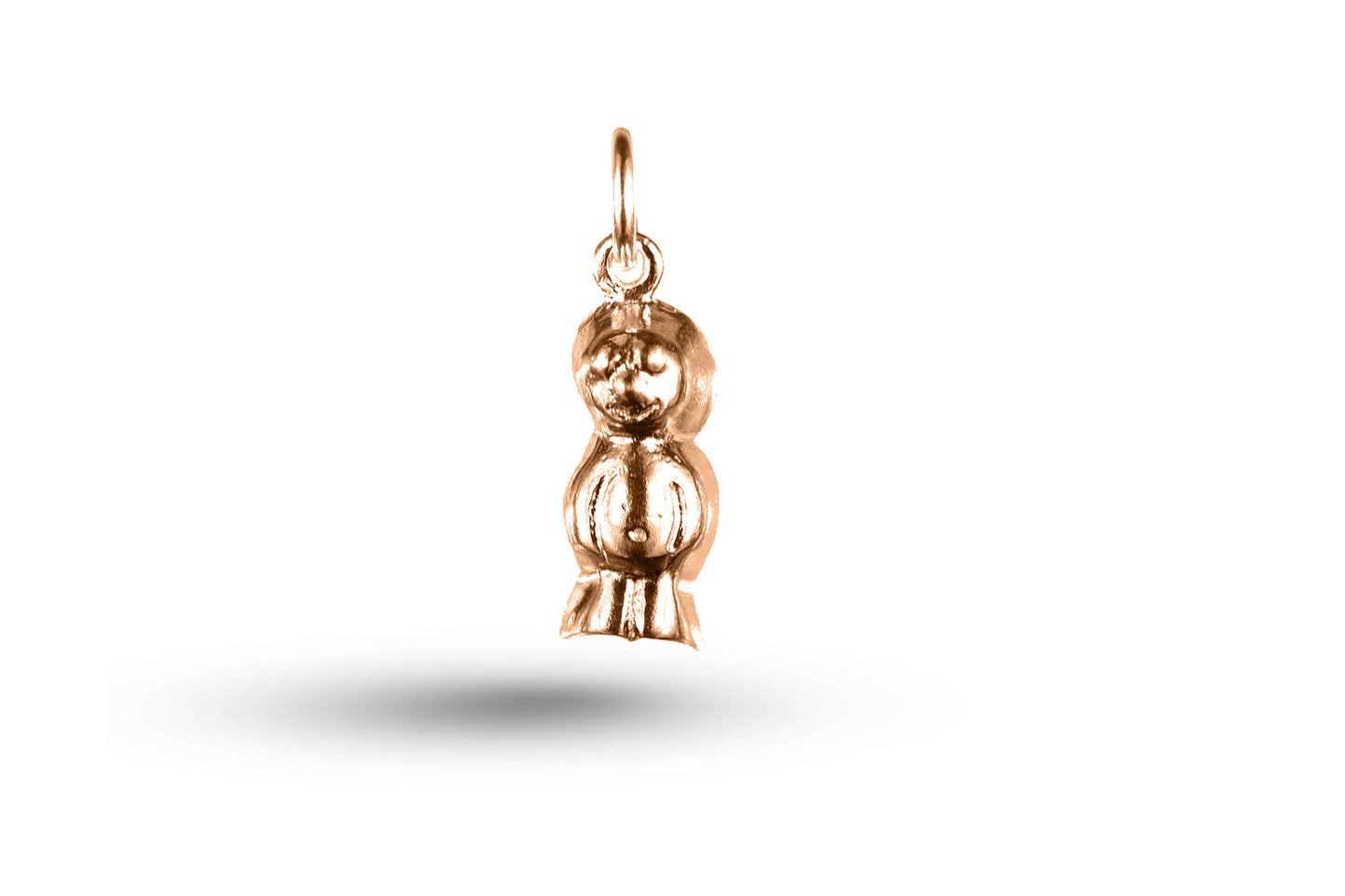 Rose gold Jelly Baby charm.