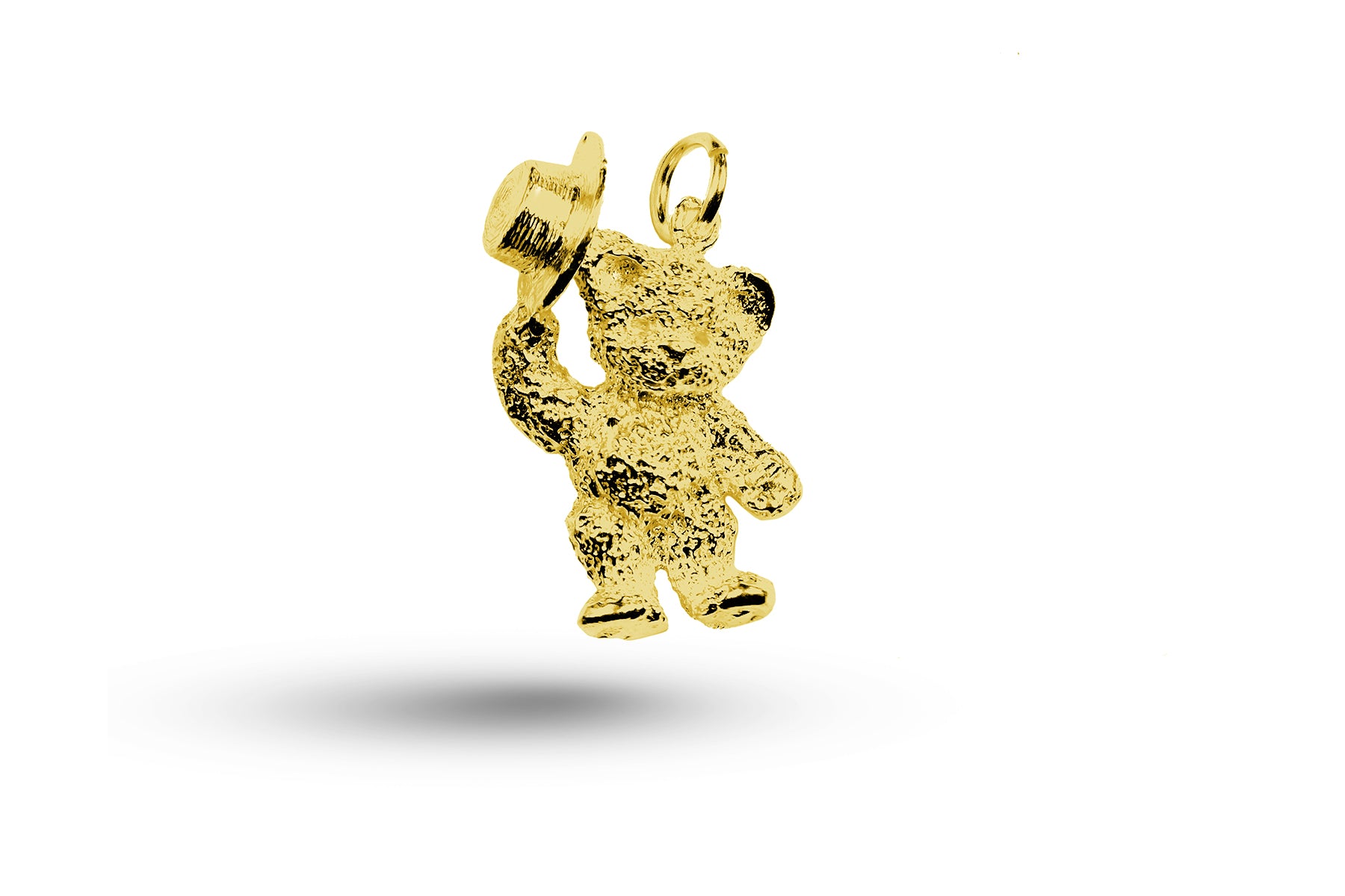 Yellow gold Teddy with Hat charm.