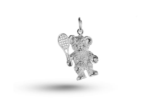 White gold Tennis Ted charm.