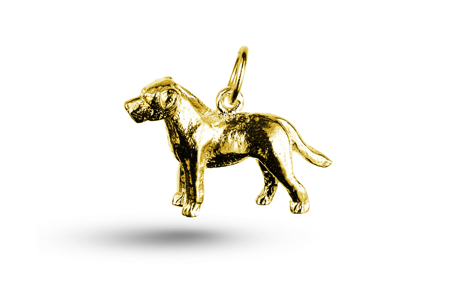 Yellow gold Labrador Dog charm.