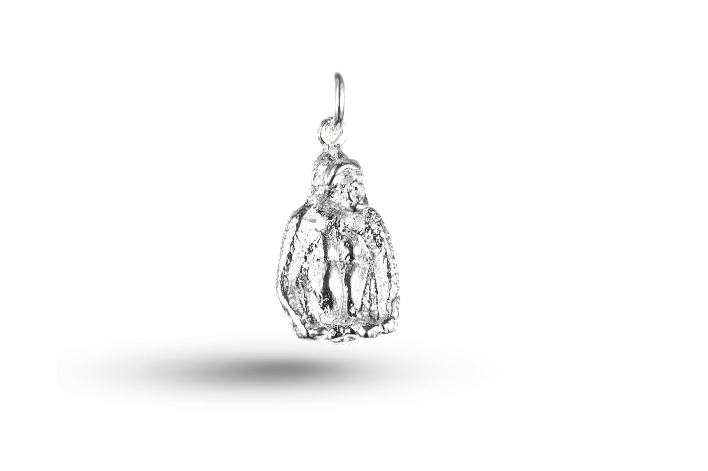 White gold Gorilla charm.