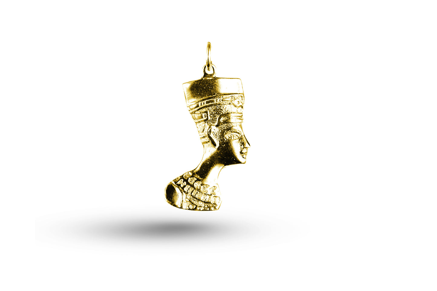Yellow gold Queen Nefertiti charm.