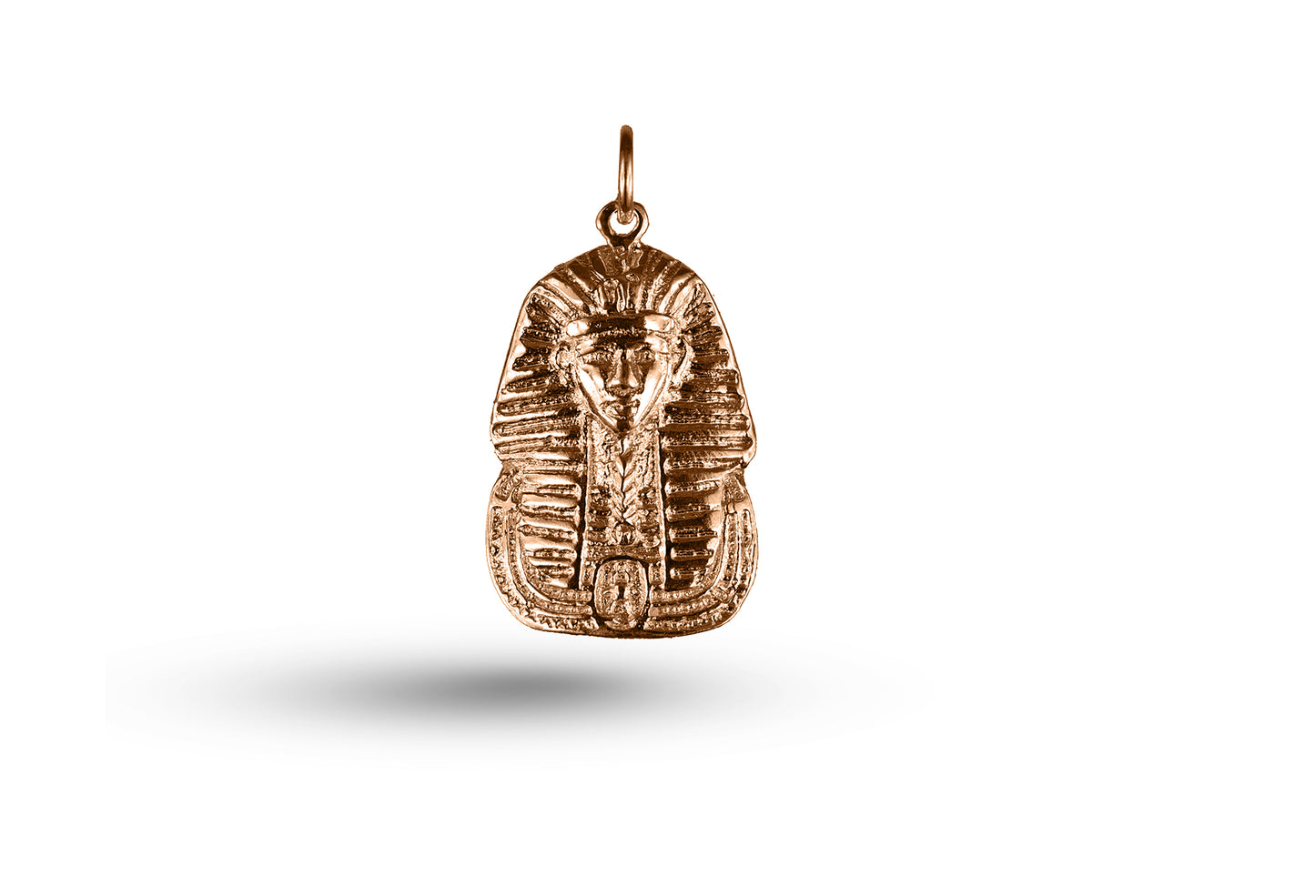 Rose gold Head of Tutankhamun charm.