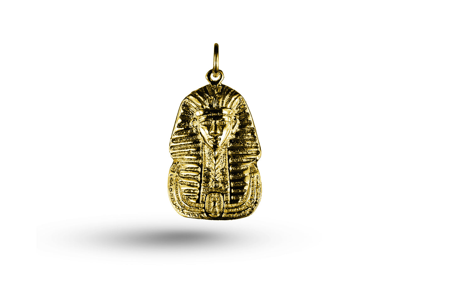 Yellow gold Head of Tutankhamun charm.