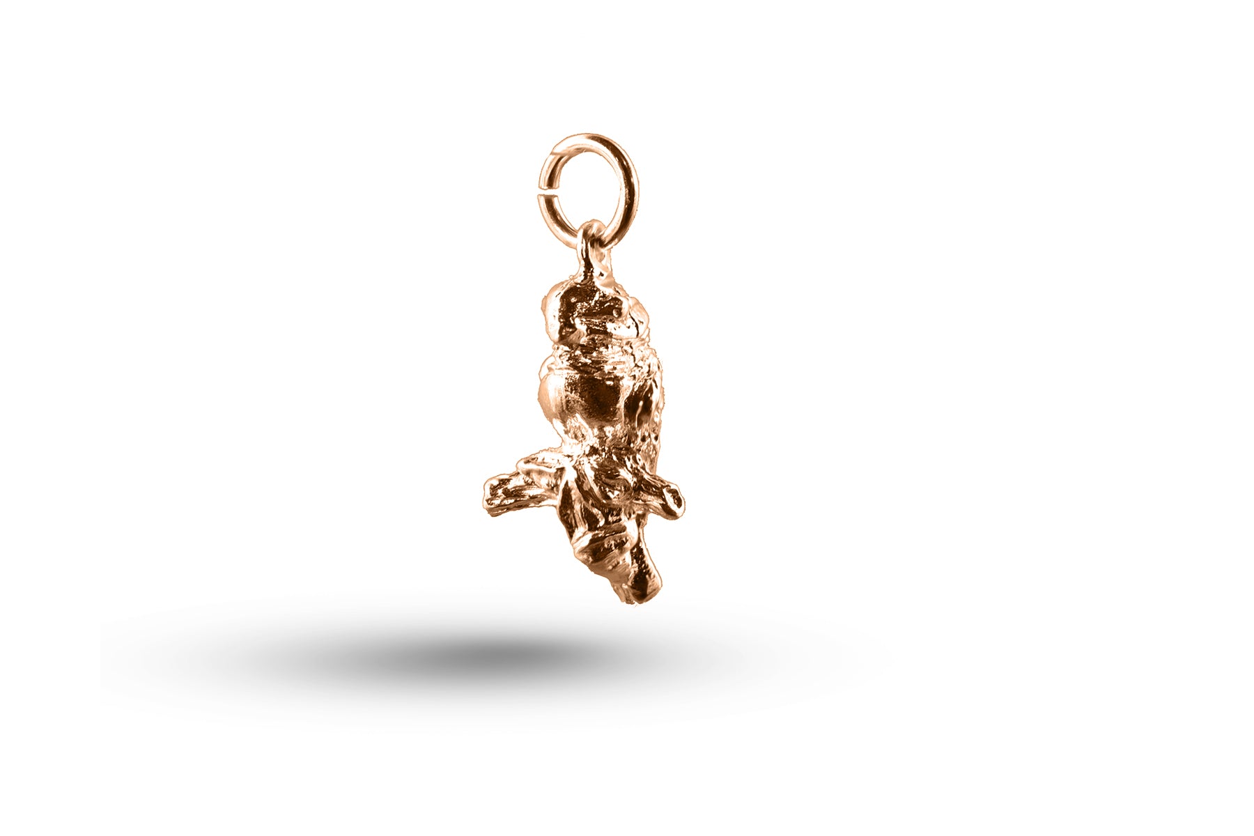 Rose gold Kestrel charm.