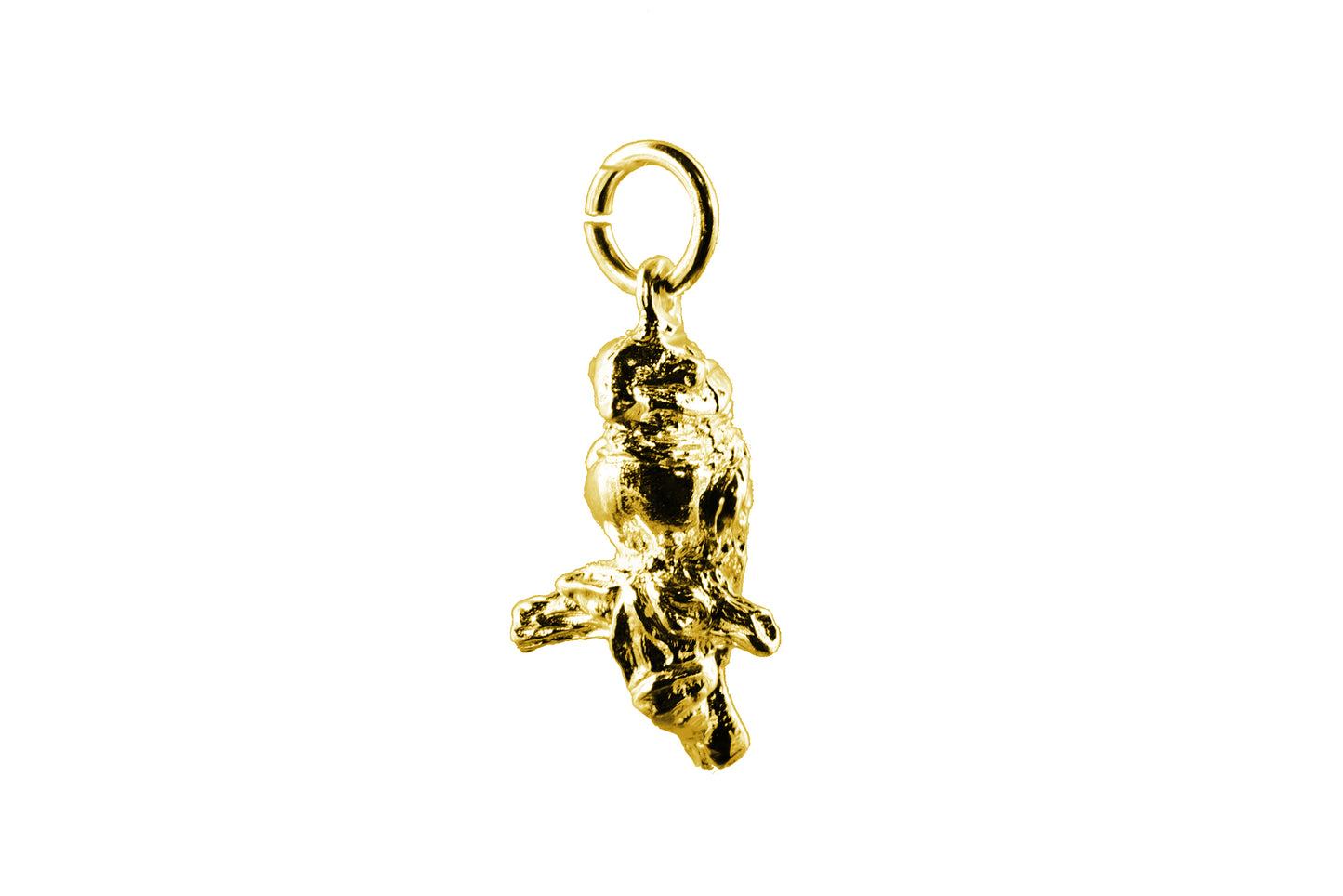 Yellow gold Kestrel charm.