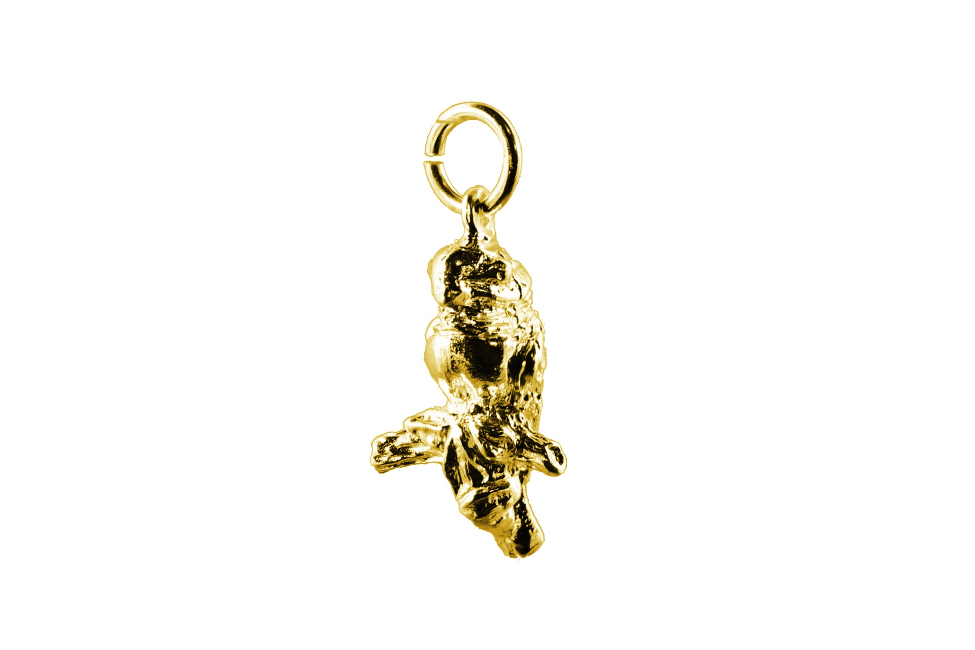 Yellow gold Kestrel charm.