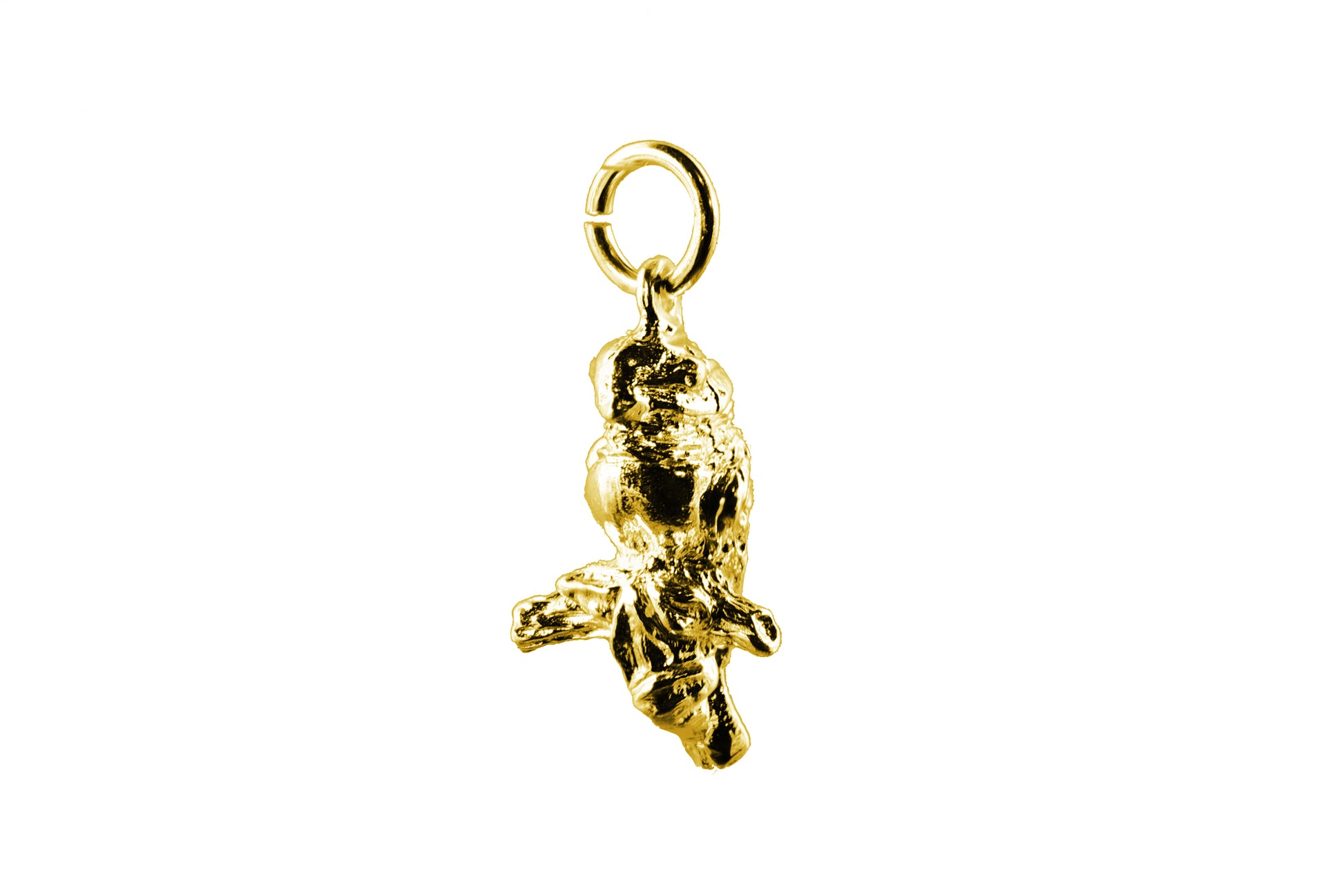 Yellow gold Kestrel charm. 