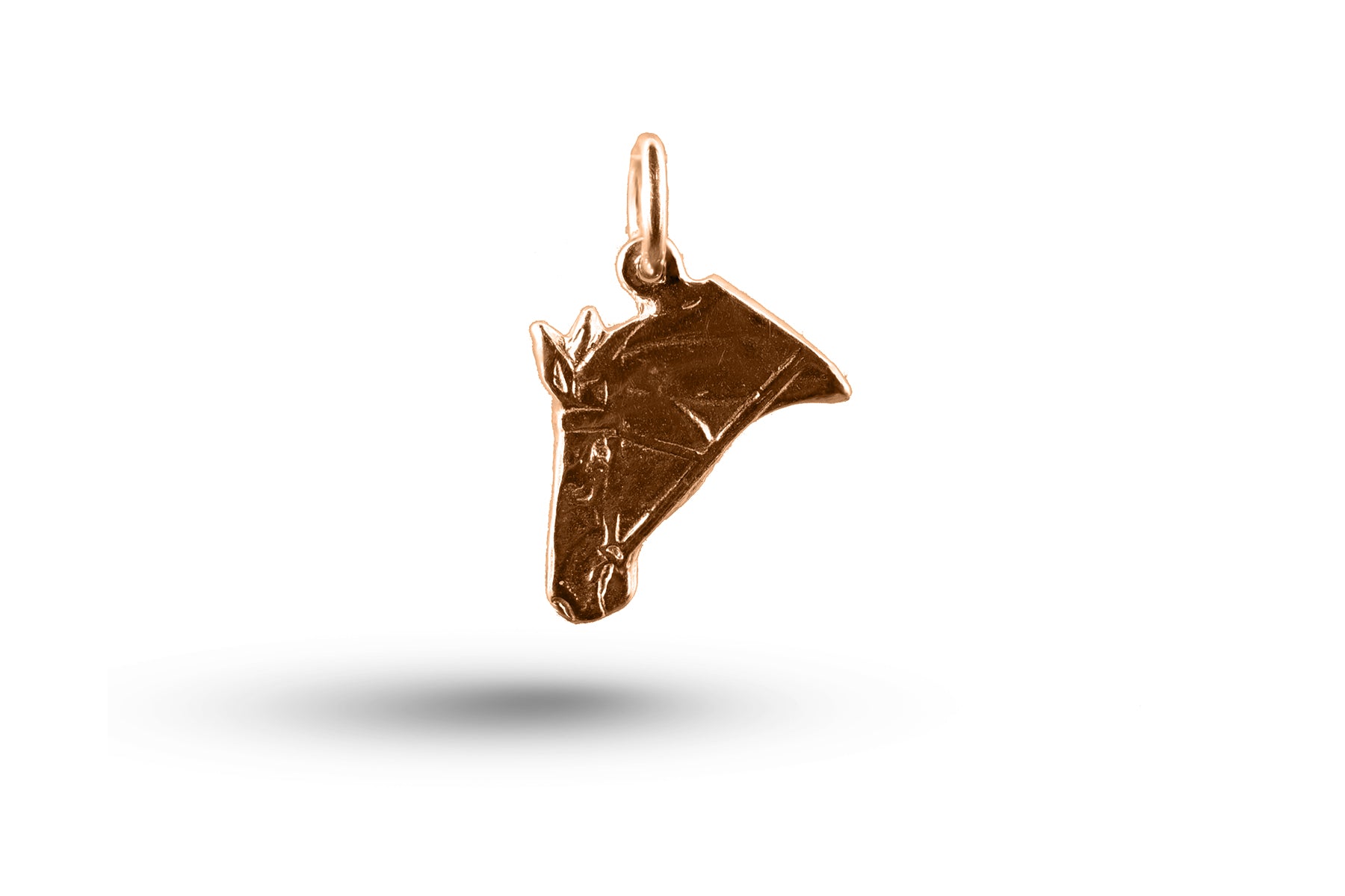 Rose Gold Horse Head Charm.