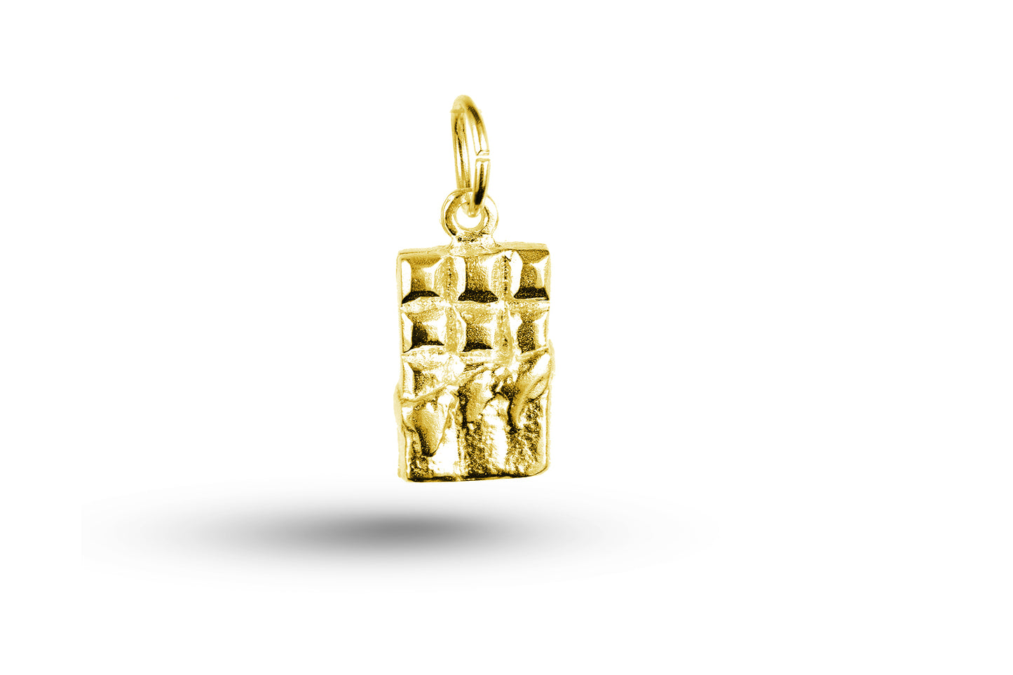 Yellow gold Bar of Chocolate charm.