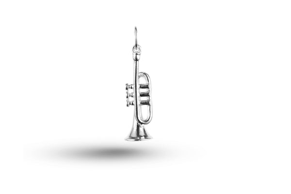 White gold Trumpet charm.