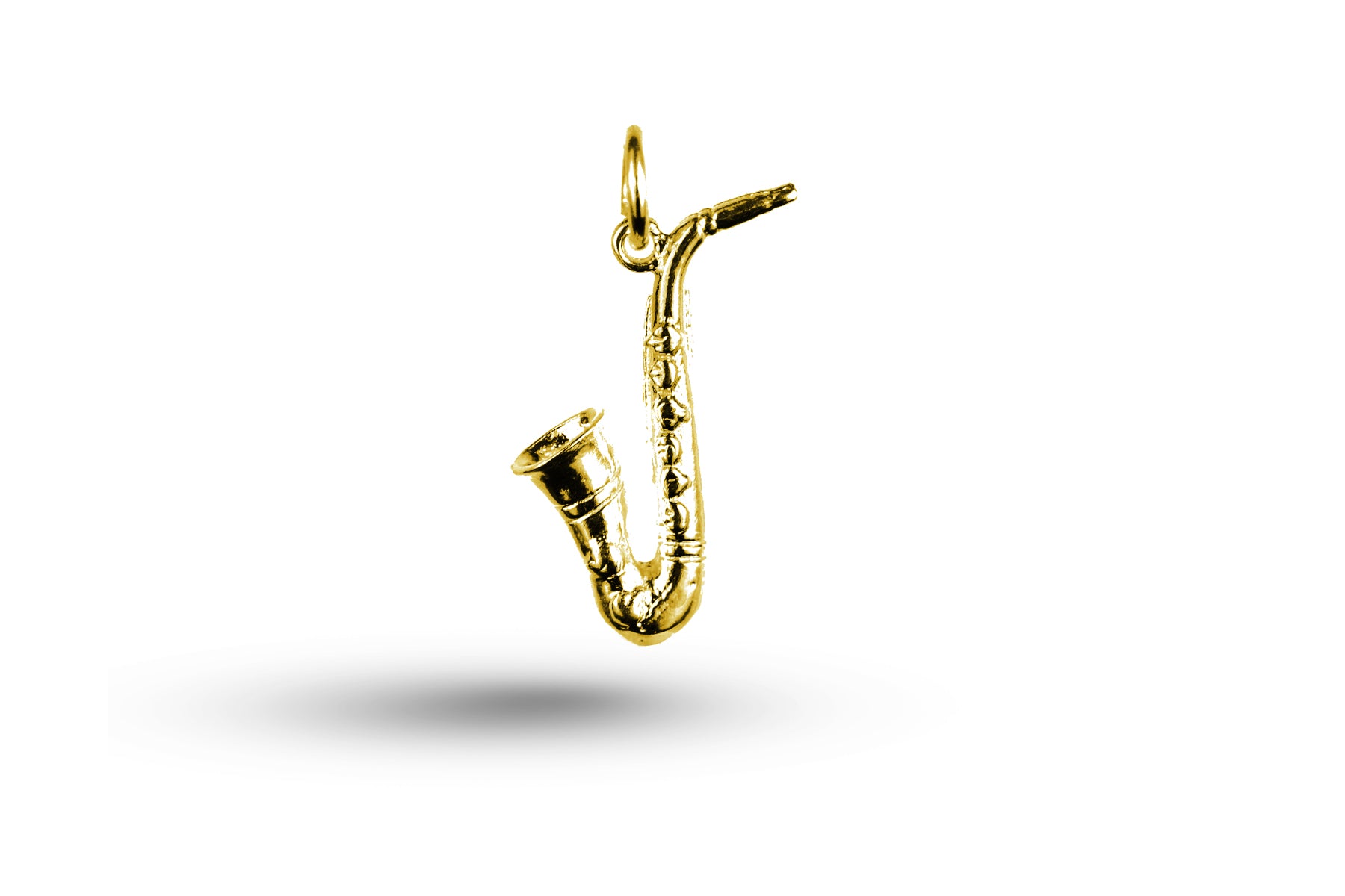 Yellow gold Saxophone charm.