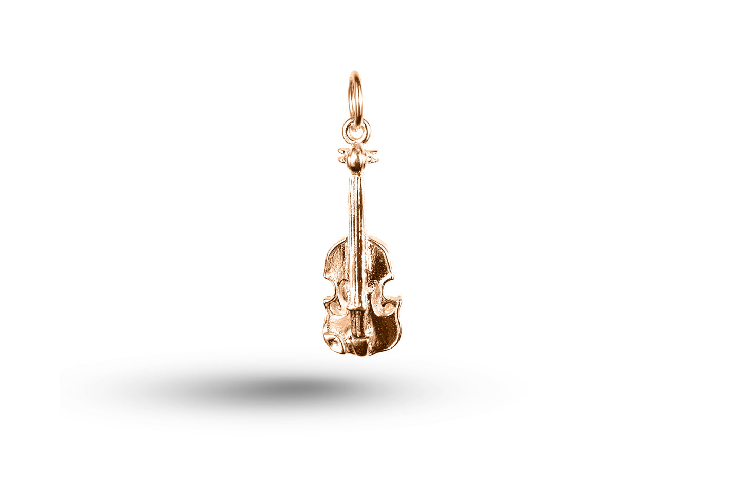 Rose gold Violin charm.