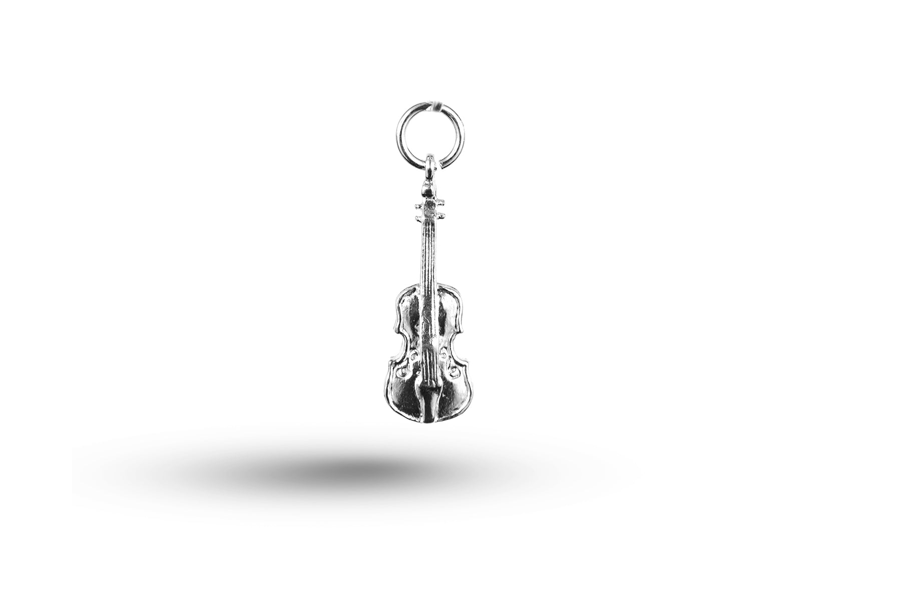 White gold Cello charm.