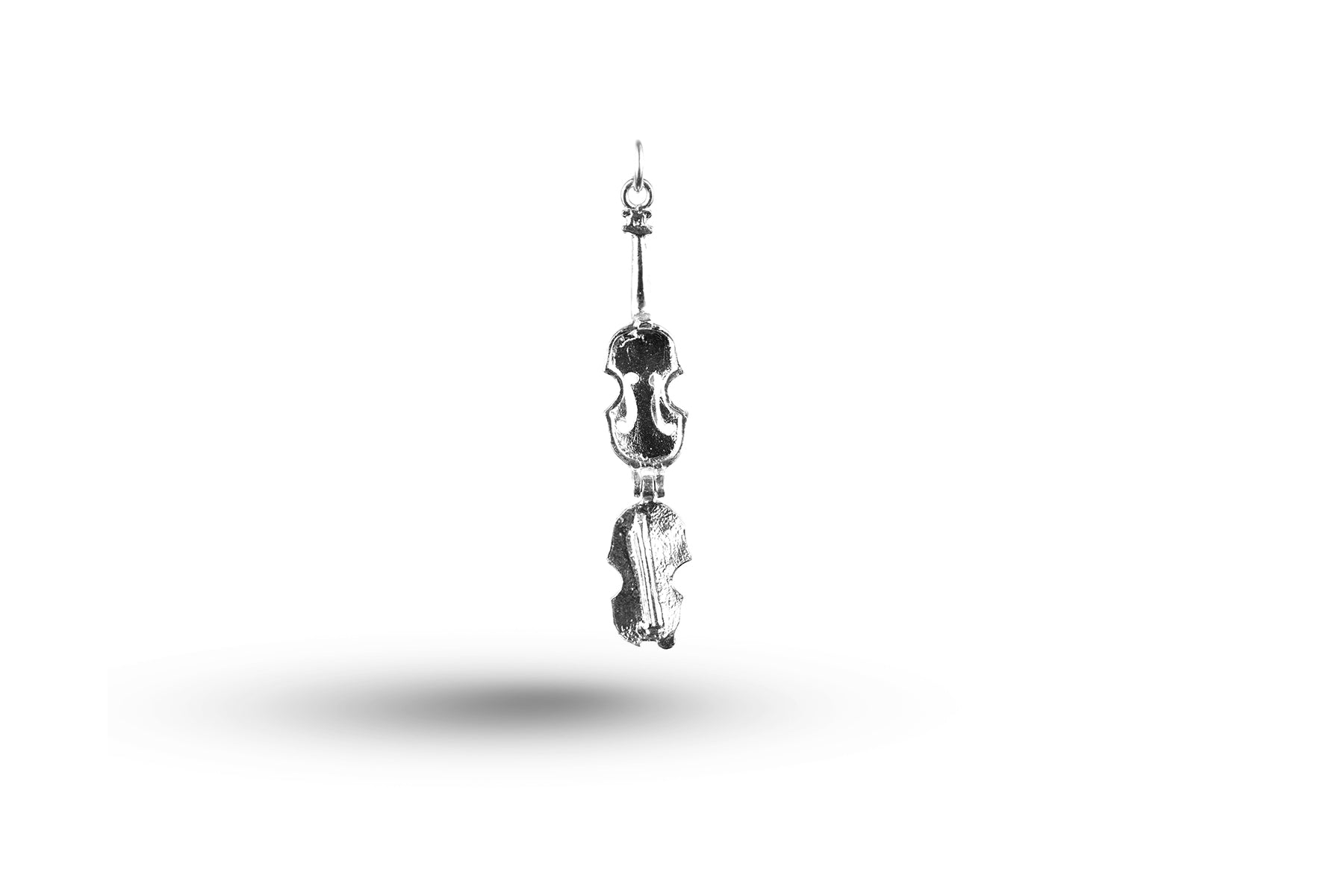 White gold Opening Violin charm.
