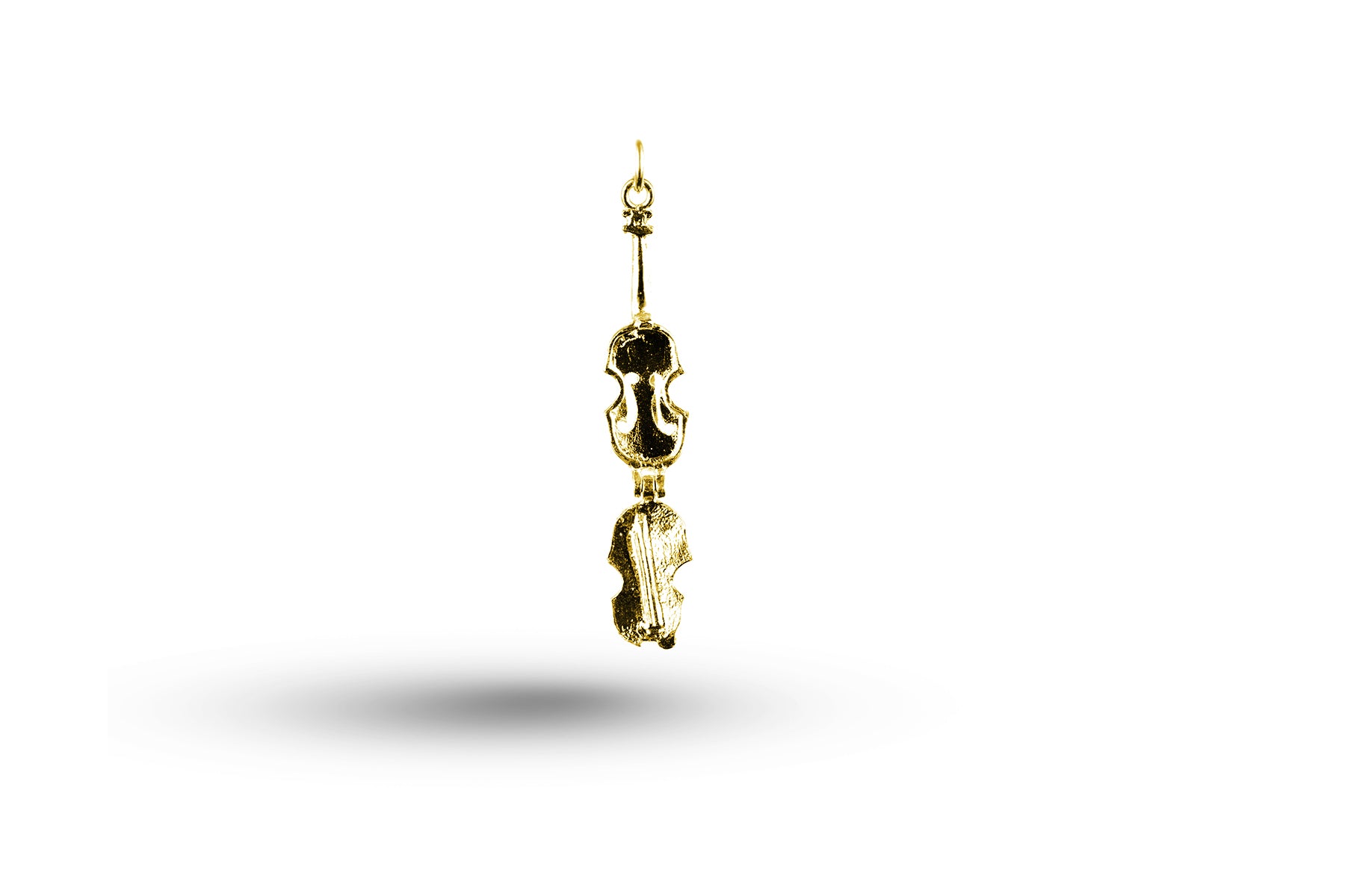 Yellow gold Opening Violin charm.