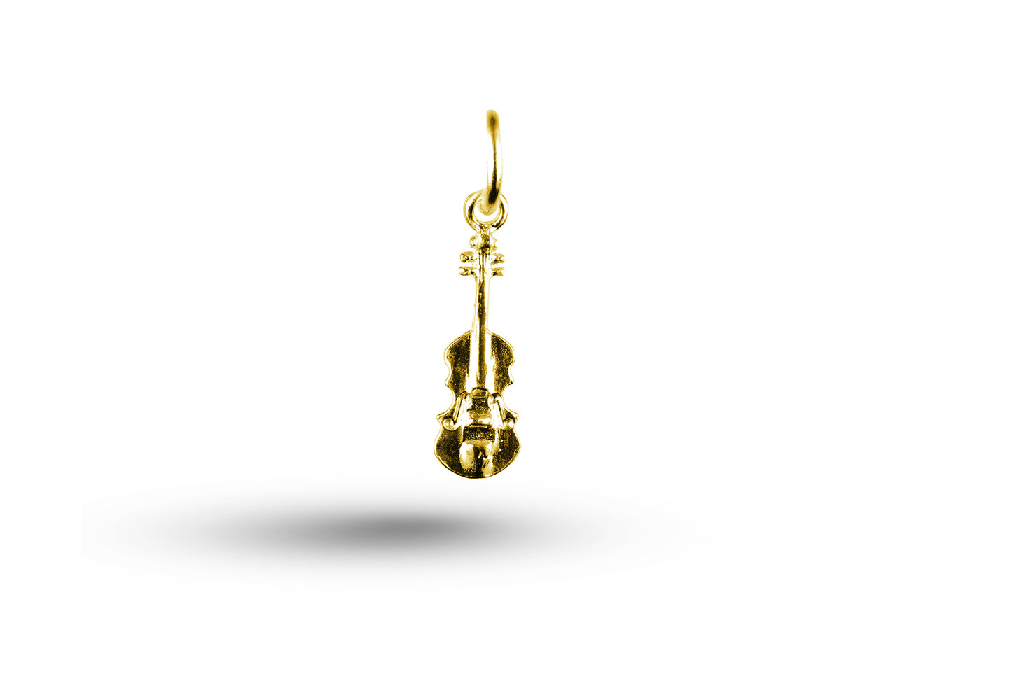 Yellow gold Violin charm.
