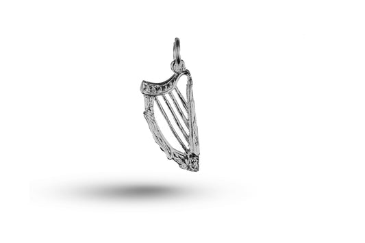 White gold Harp charm.