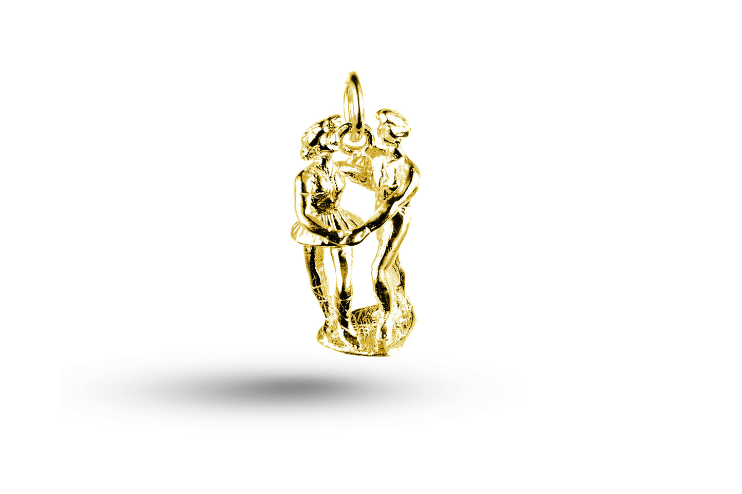 Yellow gold Rock and Roll Dancers charm.