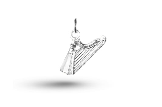 White gold Harp charm.